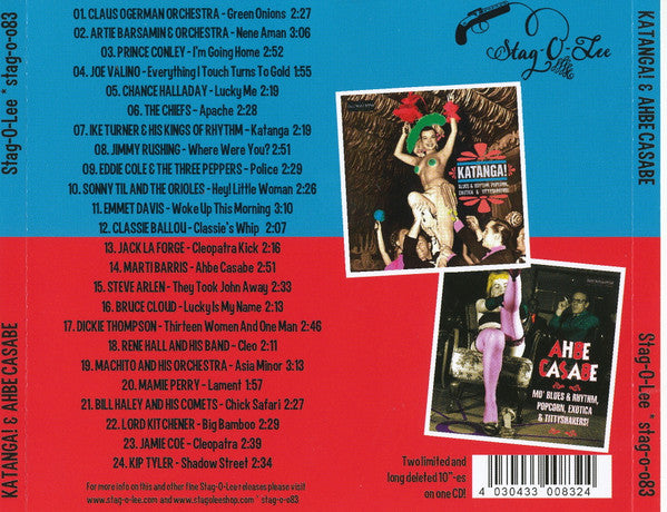 V.A. (エギゾ・ポップコーン珍曲コンピ) - Exotic Blues & Rhythm Vol.1 & 2 : Katanga! & Ahbe Casabe (German CD/New)