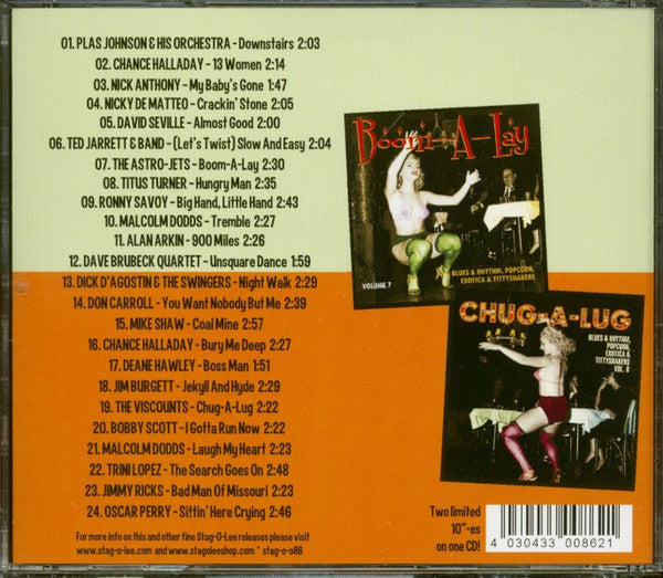 V.A. (エギゾ・ポップコーン珍曲コンピ) - Exotic Blues & Rhythm Vol.7 & 8 : Boom-A-Lay / Chug-A-Lug (German CD/New)