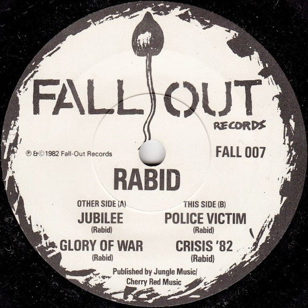 RABID (ラビッド) - The Bloody Road To Glory (UK 限定プレス再発 7"「廃盤 New」)