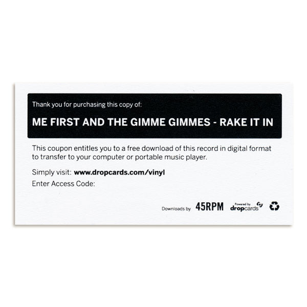 ME FIRST AND THE GIMME GIMMES (ミーファースト・アンド・ザ・ギミー・ギミーズ) - Rake It In: The Greatestest Hits (US Limited LP / New)