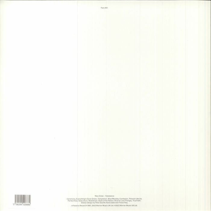 NEW ORDER (ニュー・オーダー) - Substance (Worldwide 限定復刻リマスター再発180グラム重量 2xLP/NEW)