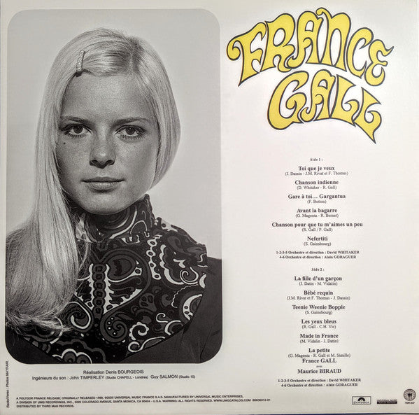 FRANCE GALL (フランス・ギャル) - 1968 (US Ltd.Reissue 180g LP/New)