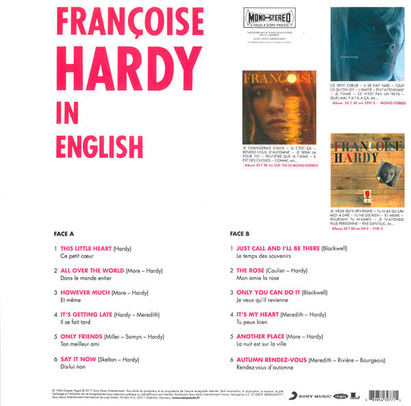 FRANCOISE HARDY (フランソワーズ・アルディ) - In English (France Ltd.Reissue LP/New)
