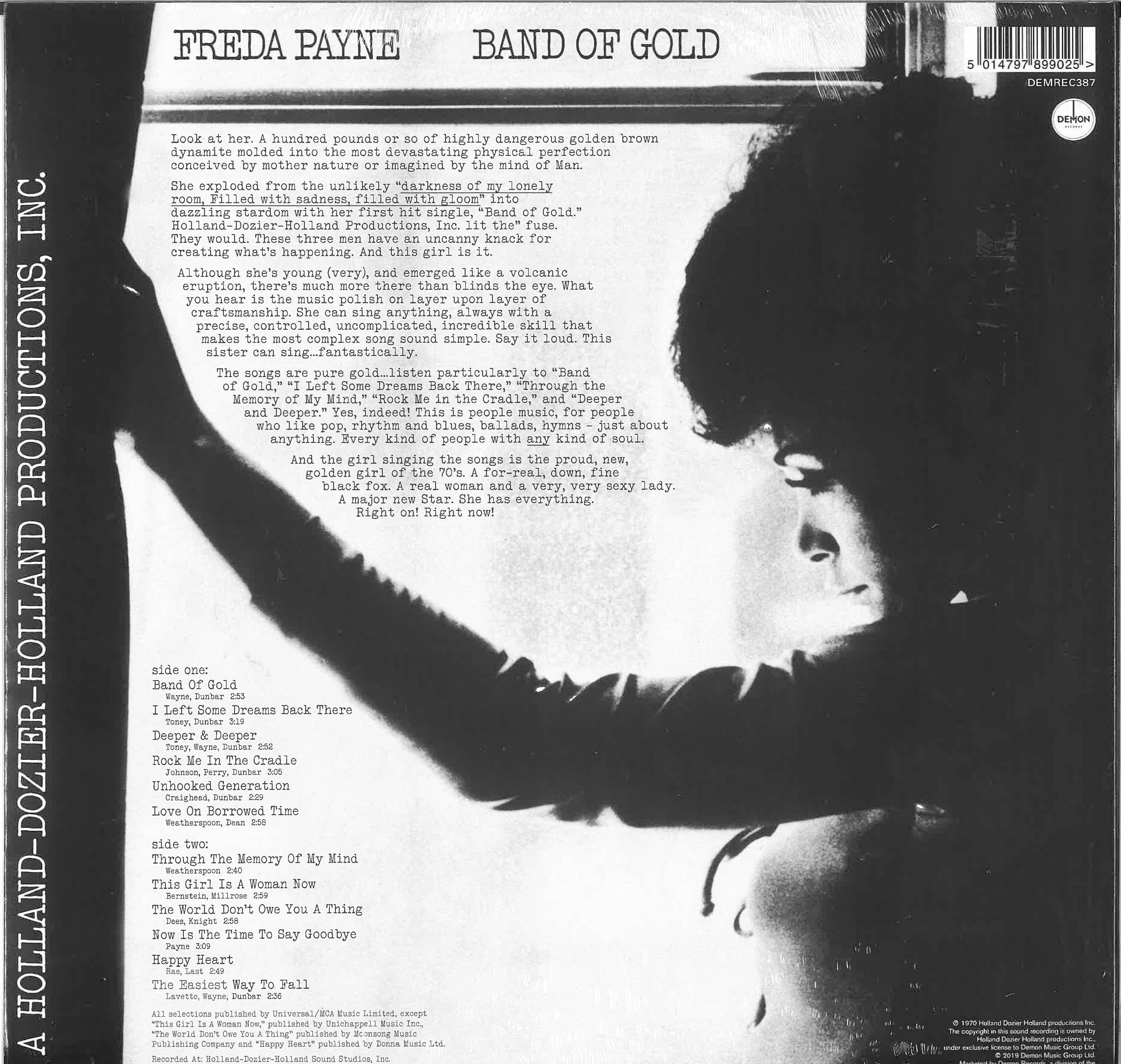 FREDA PAYNE (フリーダ・ペイン) - Band Of Gold (UK Ltd.Reissue LP/New)