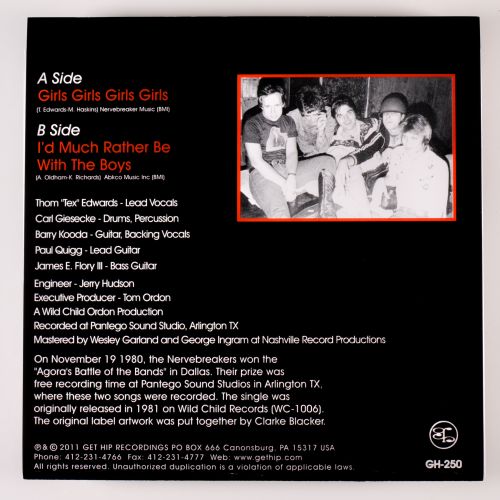 NERVEBREAKERS (ナーヴブレーカーズ) - Girls Girls Girls (US 限定プレス正規再発 7"/ New)