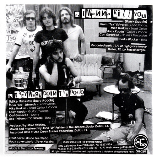 NERVEBREAKERS (ナーヴブレーカーズ) - I Wanna Kill You (US 限定プレス 7"/ New)