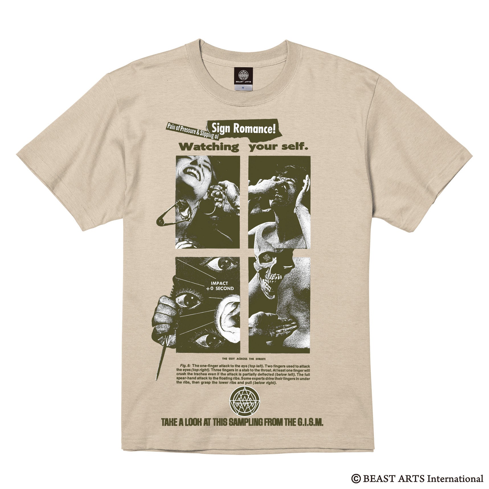 G.I.S.M. (ギズム) - Sign Romance Tee Sand Beige (Japan Ltd.T