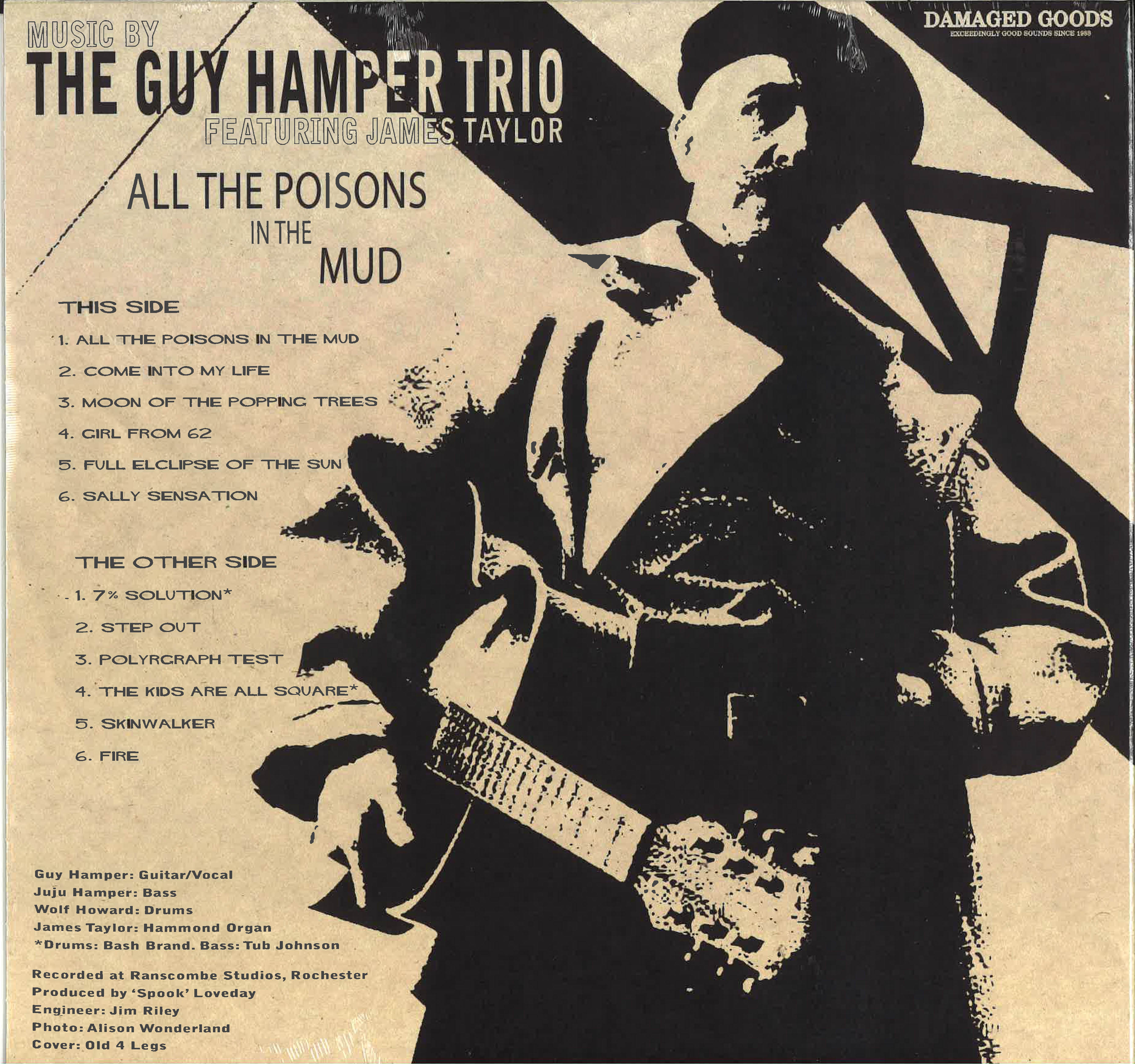 GUY HAMPER TRIO feat. JAMES TAYLOR (ビリー・チャイルディッシュのバンド=ガイ・ハンパー・トリオ feat.ジェームス・テイラー) - All The Poisons In The Mud (UK Limited LP/New) ビリー・チャイルディッシュの新覆面バンド・デビューアルバム!