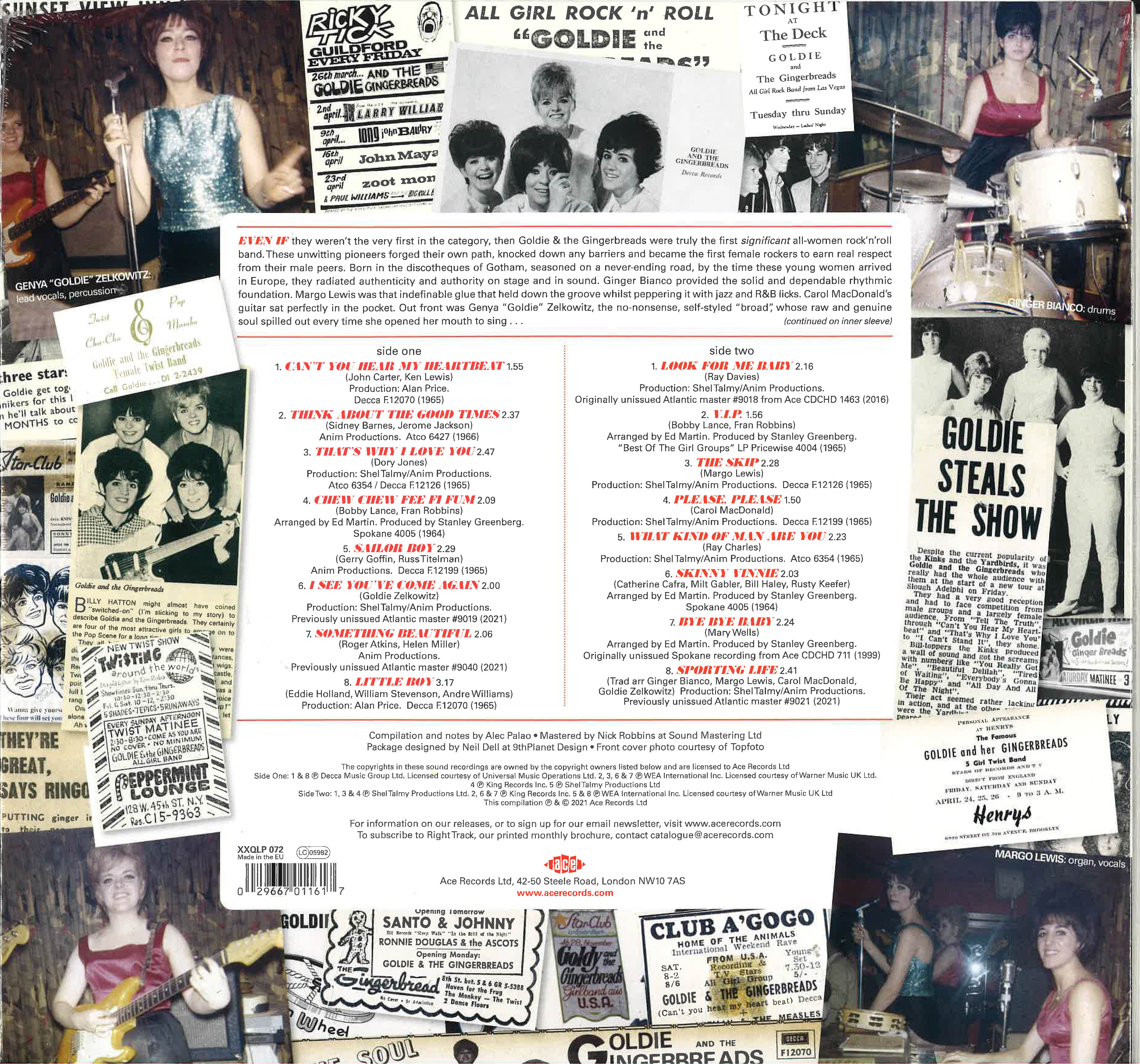 GOLDIE & THE GINGERBREADS (ゴルディ&ザ・ジンジャーブレッズ) - Thinking About The Good Times 1964-1966 (UK-EU 限定リリース LP/New)