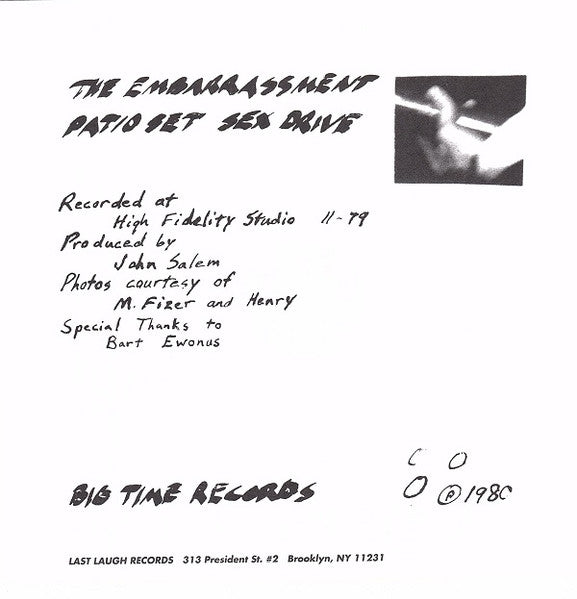 EMBARRASSMENT, THE (ザ・エンバラスメント) - Sex Drive (US 限定プレス再発 7"「廃盤 New」)