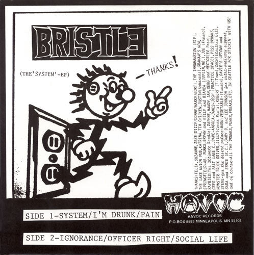 BRISTLE (ブリストル) - The System EP (US 限定グレイマーブルヴァイナル 7"「廃盤 New」)