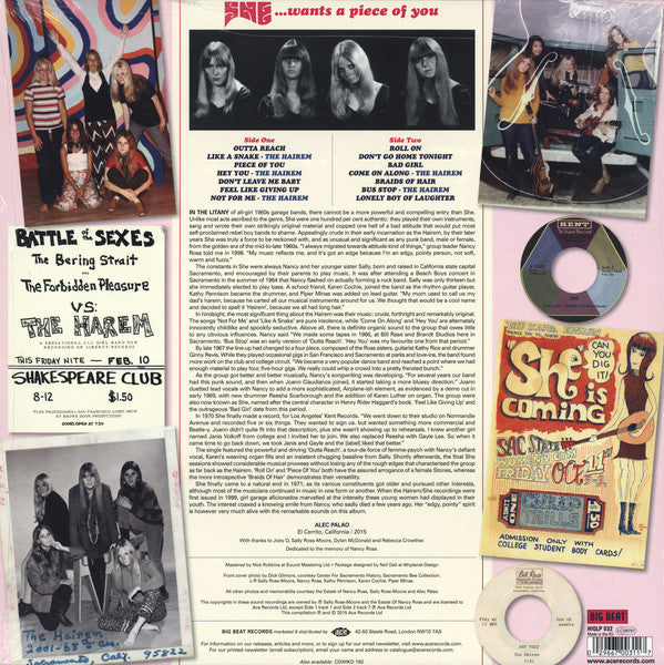 SHE (シー) - She...Wants A Piece Of You! (UK Ltd.Pink Vinyl 180g LP / New)