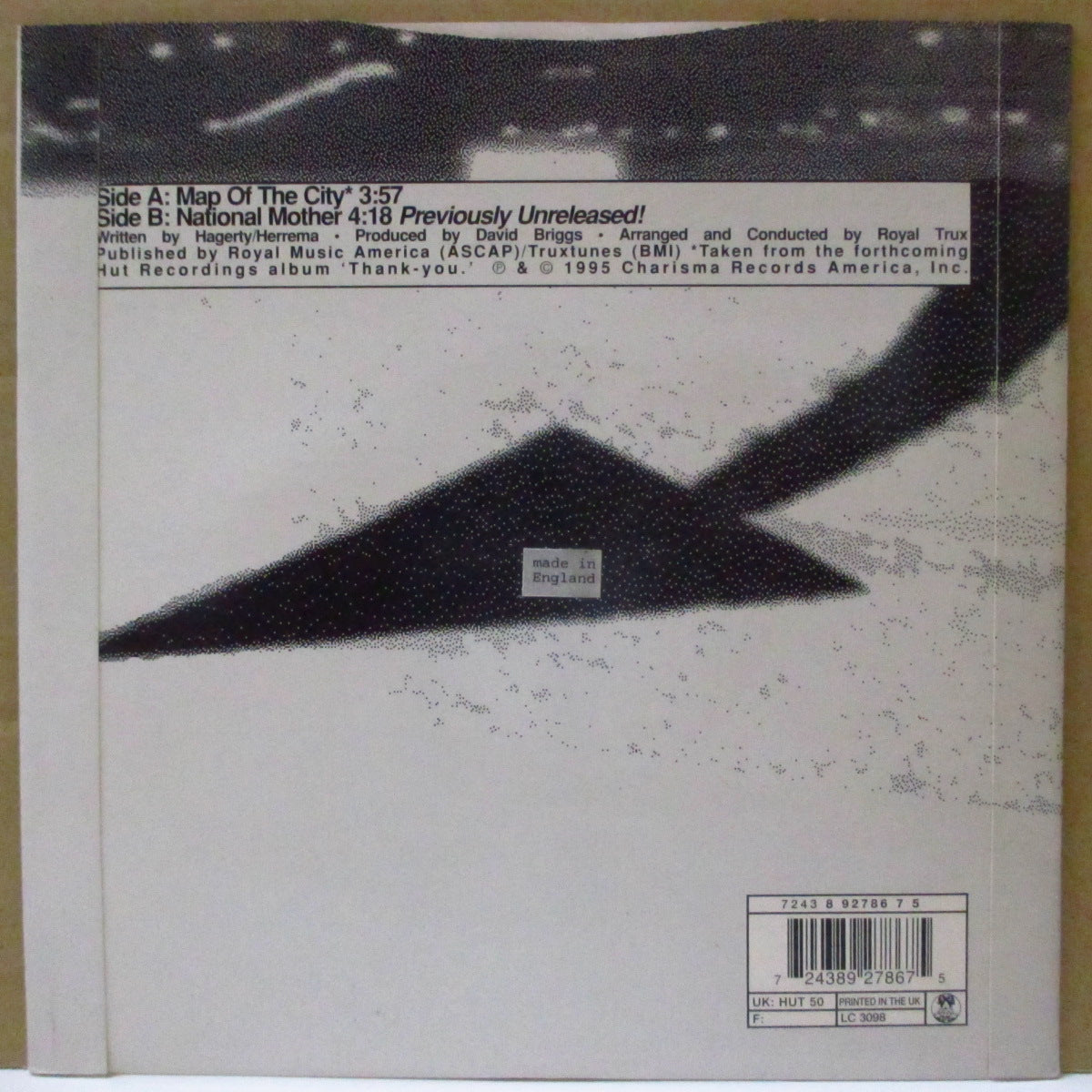 ROYAL TRUX (ロイヤル・トラックス) - Map Of The City (UK Limited Purple Vinyl 7"/廃盤 NEW)