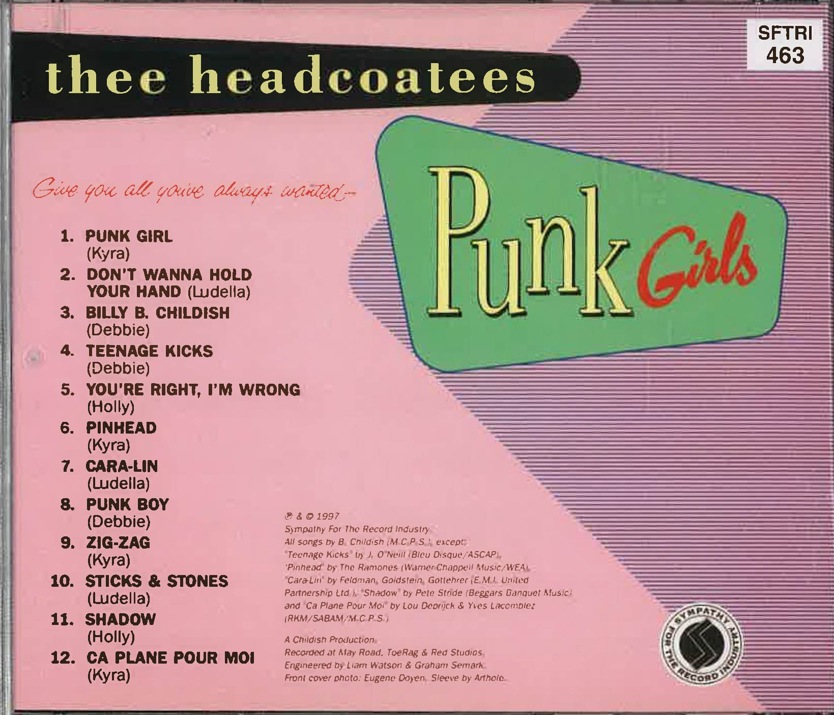 HEADCOATEES (ヘッドコーティーズ) - Punk Girls (US Orig.CD/New)