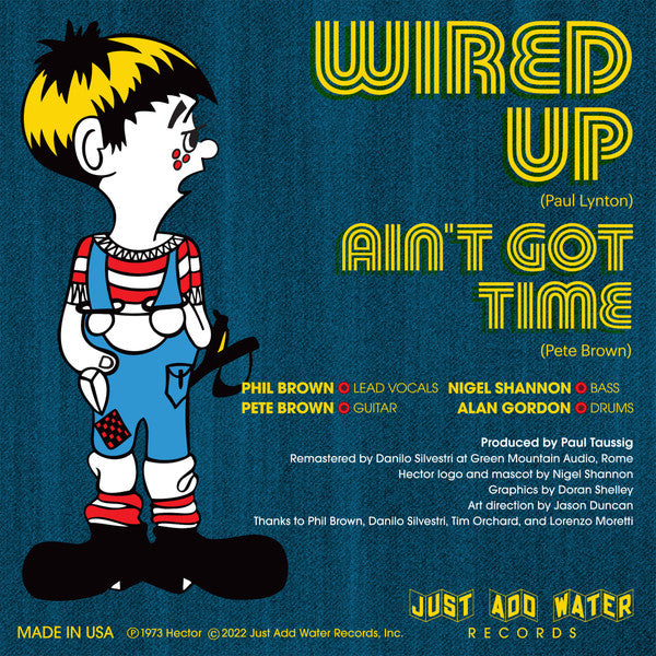 HECTOR (ヘクター) - Wired Up / Ain't Got Time (US 800 Ltd.Reissue 7"+PS/New)