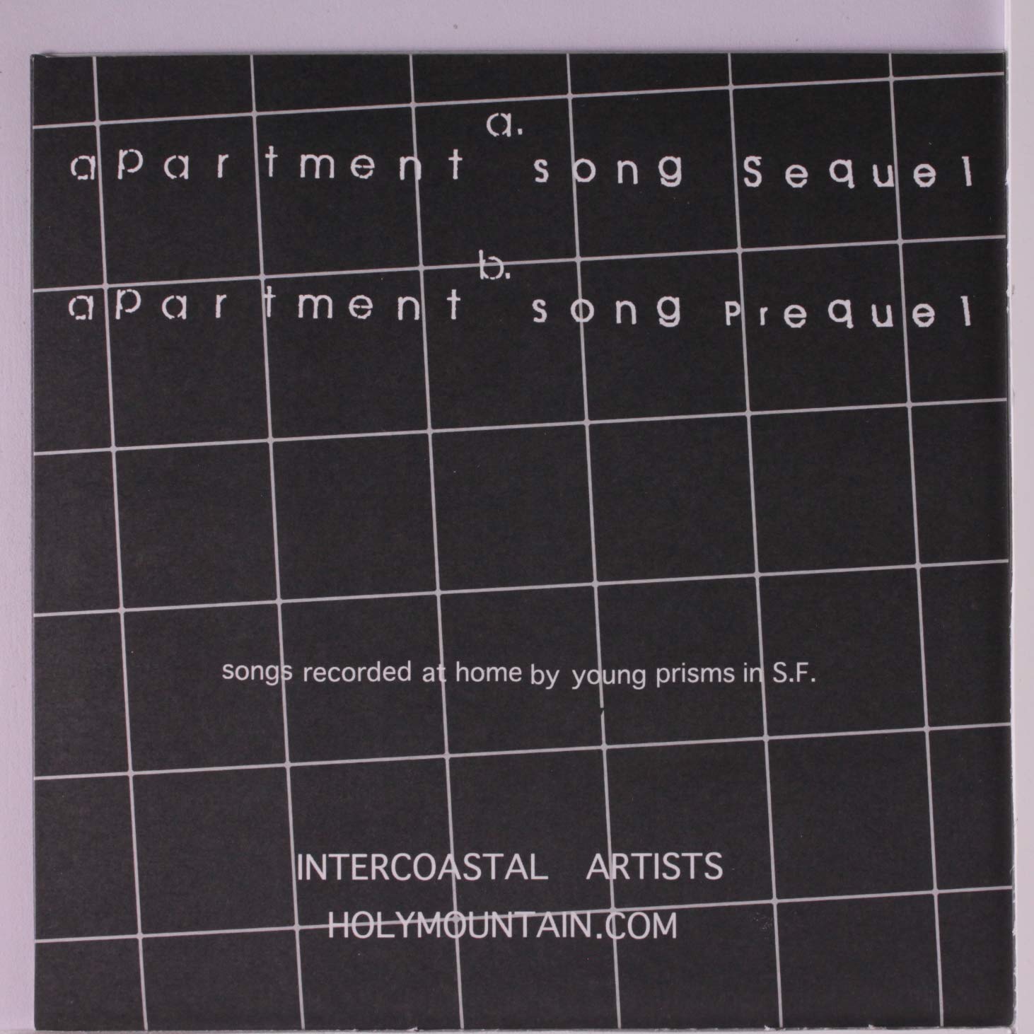 YOUNG PRISM (ヤング・プリズム) - Aprtment Song EP (US 限定パープルヴァイナル 7"/廃盤 NEW)