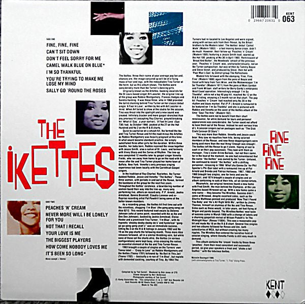 IKETTES (アイケッツ) - Fine Fine Fine (UK Ltd.Reissue LP/New)