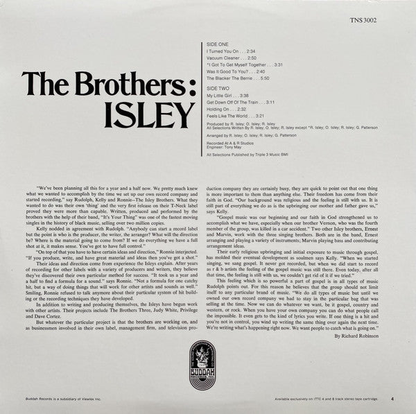 ISLEY BROTHERS (アイズレー・ブラザーズ) - The Brothers:Isley (US Ltd.Reissue LP/New)