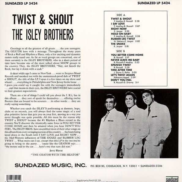 ISLEY BROTHERS (アイズレー・ブラザーズ) - Twist & Shout (US Ltd.Reissue Stereo LP/New)