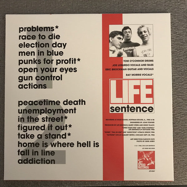 LIFE SENTENCE (ライフ・センテンス) - S.T. (US 500 Ltd.Reissue LP「廃盤 New」)