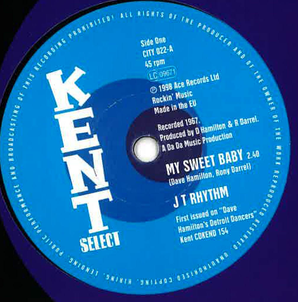 J.T. RHYTHM / O.C. TOLBERT (ジェイティ・リズム / .C.タルバート) - My Sweet Baby / All I Want Is You (UK Ltd.Reissue 7"+CS/New)