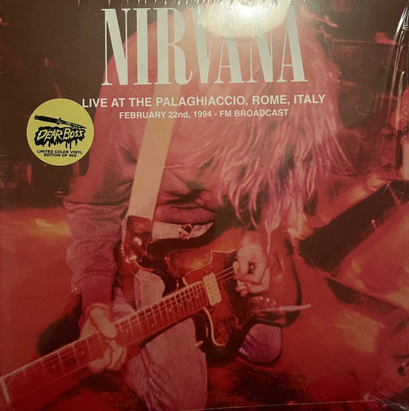 NIRVANA (ニルヴァーナ) - Live At The Palaghiaccio, Rome, Italy (EU 300枚限定カラーヴァイナル 2xLP/NEW)