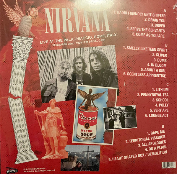 NIRVANA (ニルヴァーナ) - Live At The Palaghiaccio, Rome, Italy (EU 300枚限定カラーヴァイナル 2xLP/NEW)