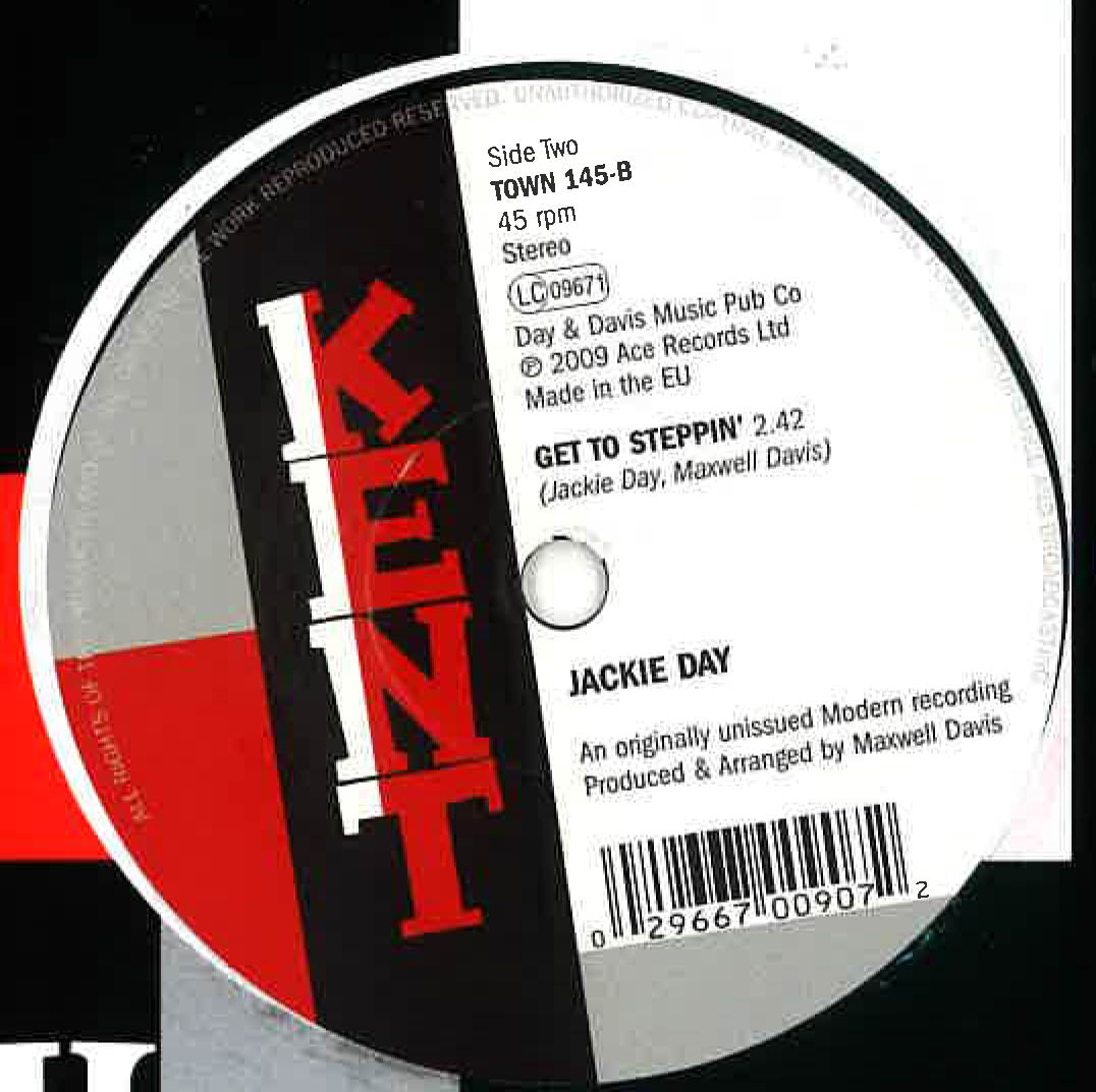 JACKIE DAY (ジャッキー・デイ) - Naughty Boy / Get To Steppin' (UK Ltd.Reissue 7"+CS/New)
