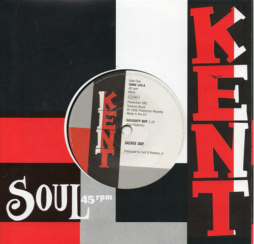 JACKIE DAY (ジャッキー・デイ) - Naughty Boy / Get To Steppin' (UK Ltd.Reissue 7"+CS/New)