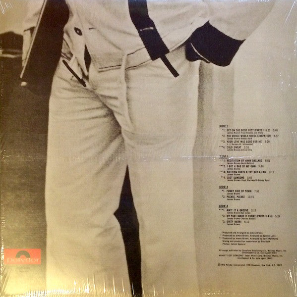 JAMES BROWN (ジェームス・ブラウン) - Get On The Good Foot (US 限定復刻再発LPx2枚組-見開きジャケ/New) '72年2枚組名作スタジオ・アルバム