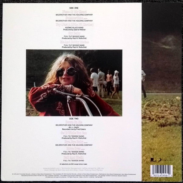 JANIS JOPLIN (ジャニス・ジョップリン) - Greatest Hits (EU 限定復刻再発 LP/New)