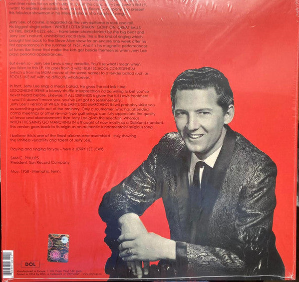 JERRY LEE LEWIS (ジェリー・リー・ルイス) - Jerry Lee Lewis (EU 限定復刻再発180g LP/廃盤 New)