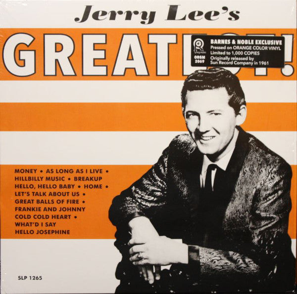 JERRY LEE LEWIS (ジェリー・リー・ルイス) - Jerry Lee's Greatest ! (US 500 Ltd.Reissue Color Vinyl LP/New)