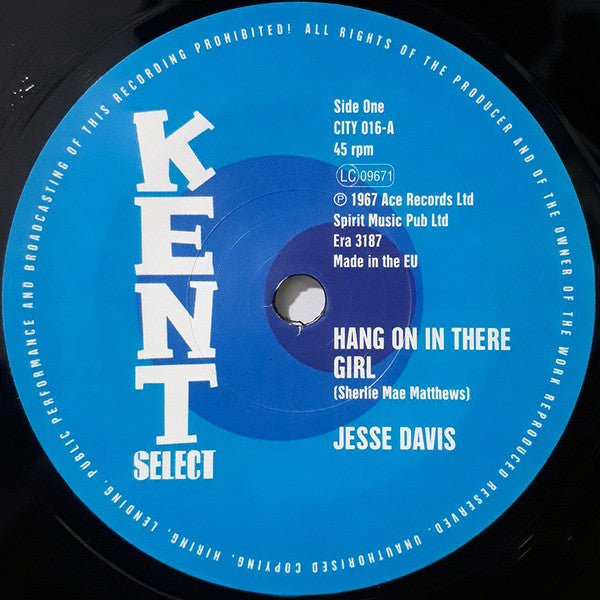 JESSE DAVIS (ジェシィ・デイヴィス) - Hang On In There Girl (UK Ltd.Reissue 7"+CS/New)