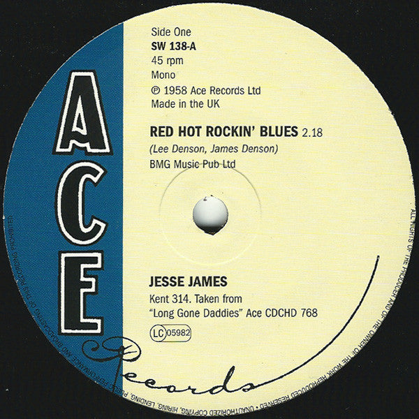 JESSE JAMES (ジェシィ・ジェイムス) - South's Gonna Rise Again (UK Ltd.Reissue 7"+CS/New)