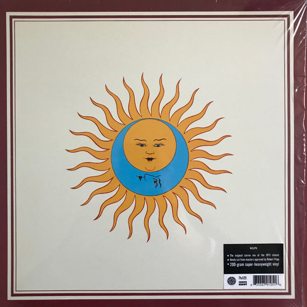 KING CRIMSON (キング・クリムゾン) - Larks' Tongues In Aspic (UK 限定リマスター再発 200g LP/New)