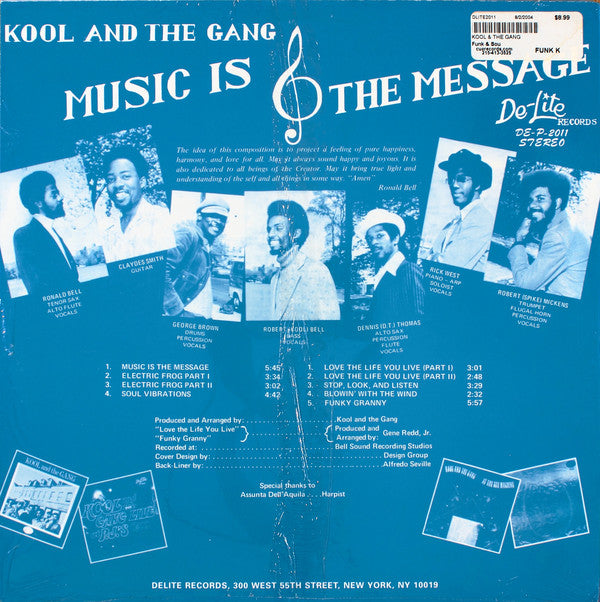 KOOL & THE GANG (クール & ザ・ギャング) - Music Is The Message (US 限定復刻再発 LP/New)