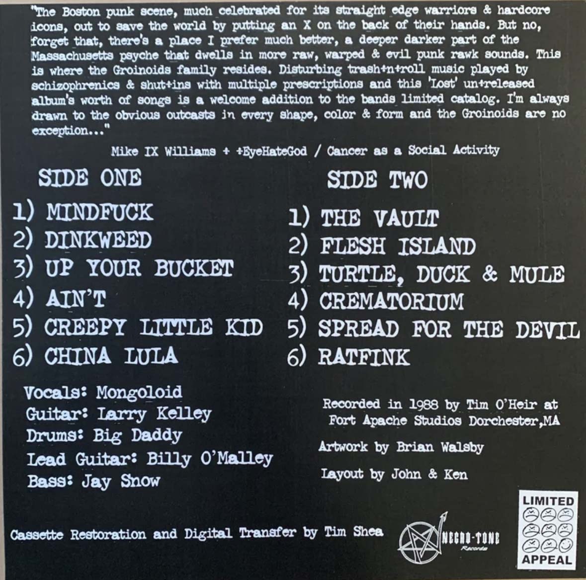 GROINOIDS (グロイノイズ) - Lost (US 300 Limited LP+Siklscreen CVR / New)