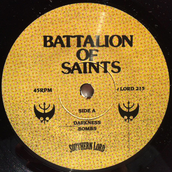 BATTALION OF SAINTS (バタリオン・オブ・セインツ) - Darkness +2 (US 800枚限定ブラックヴァイナル 7"「廃盤 New」)