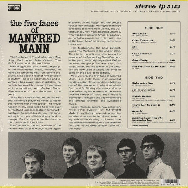 MANFRED MANN (マンフレッド・マン) - The Five Faces Of Manfred Mann (US Reissue 180g Stereo LP / New)