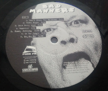 BAD MANNERS (バッド・マナーズ) - Don't Knock The Baldhead! (German 限定プレス LP「廃盤 New」)