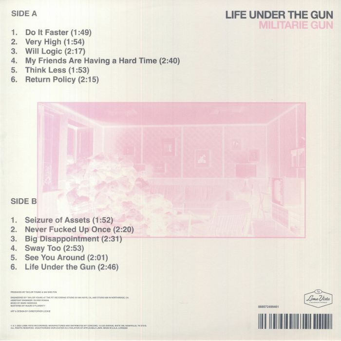 MILITARIE GUN (ミリタリー・ガン) - Life Under The Gun (US 限定リリース LP/NEW)