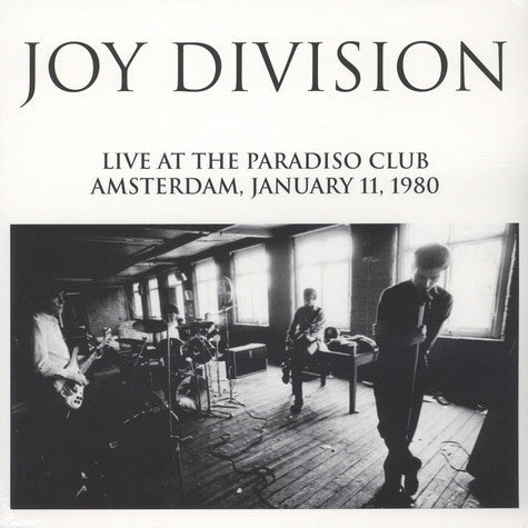 JOY DIVISION (ジョイ・ディヴィジョン) - Live At The Paradiso Club Amsterdam. January 11, 1980 (EU 500 Ltd. Private Press Reissue LP/NEW)