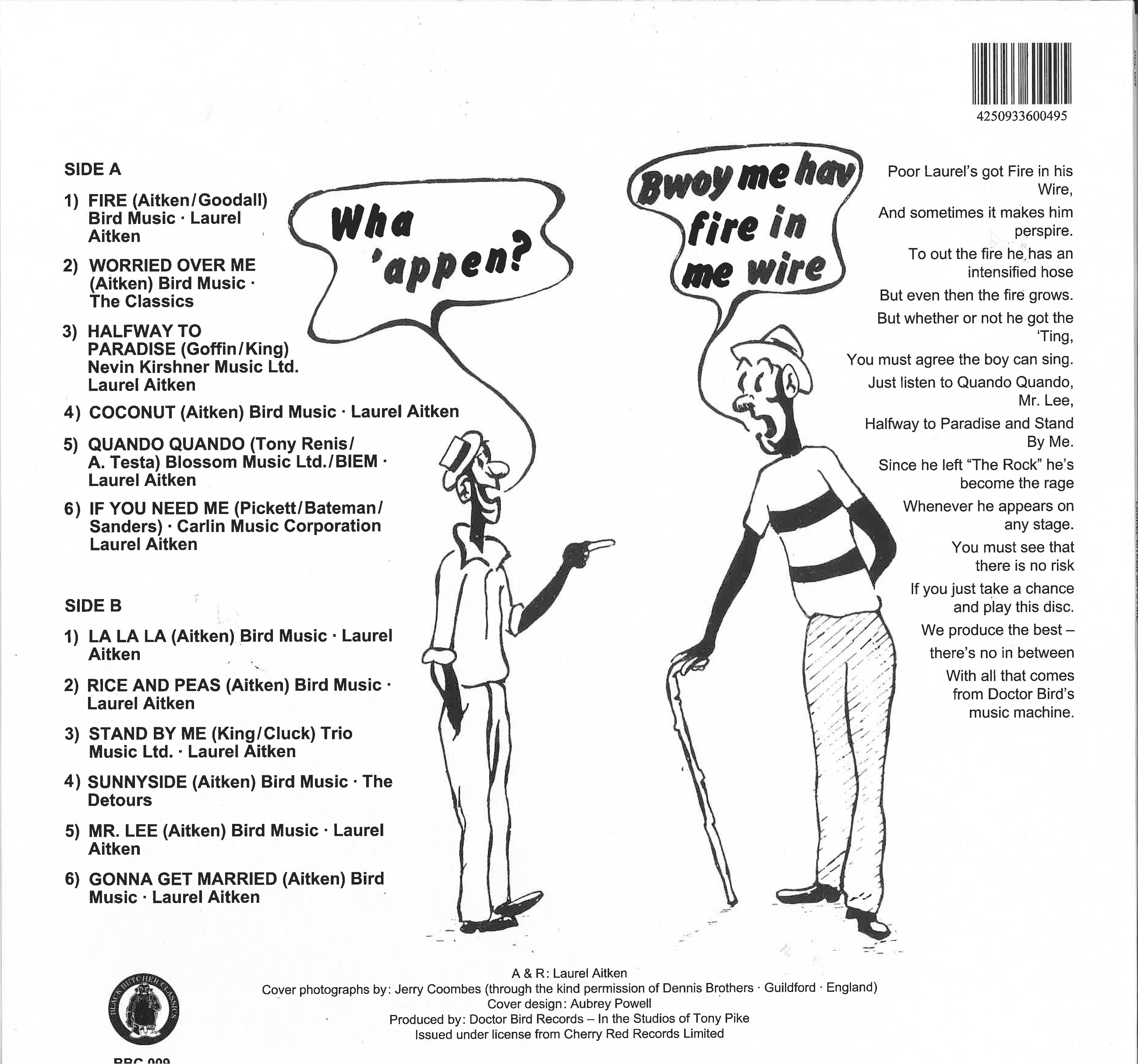 LAUREL AITKEN (ローレル・エイトキン ) - Says Fire (German Ltd.Reissue LP/New)