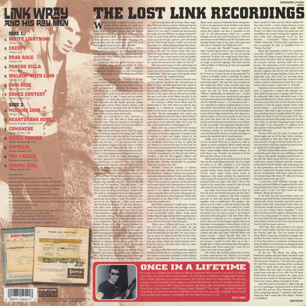LINK WRAY (リンク・レイ) - White Lightning: Lost Cadence Sessions ’58 (US Ltd.LP/New)