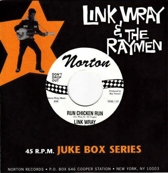 LINK WRAY & HIS RAYMEN (リンク・レイ) - Run Chicken Run / Scatter (US 限定再発 7”+カンパニー・スリーブ/廃盤 New)