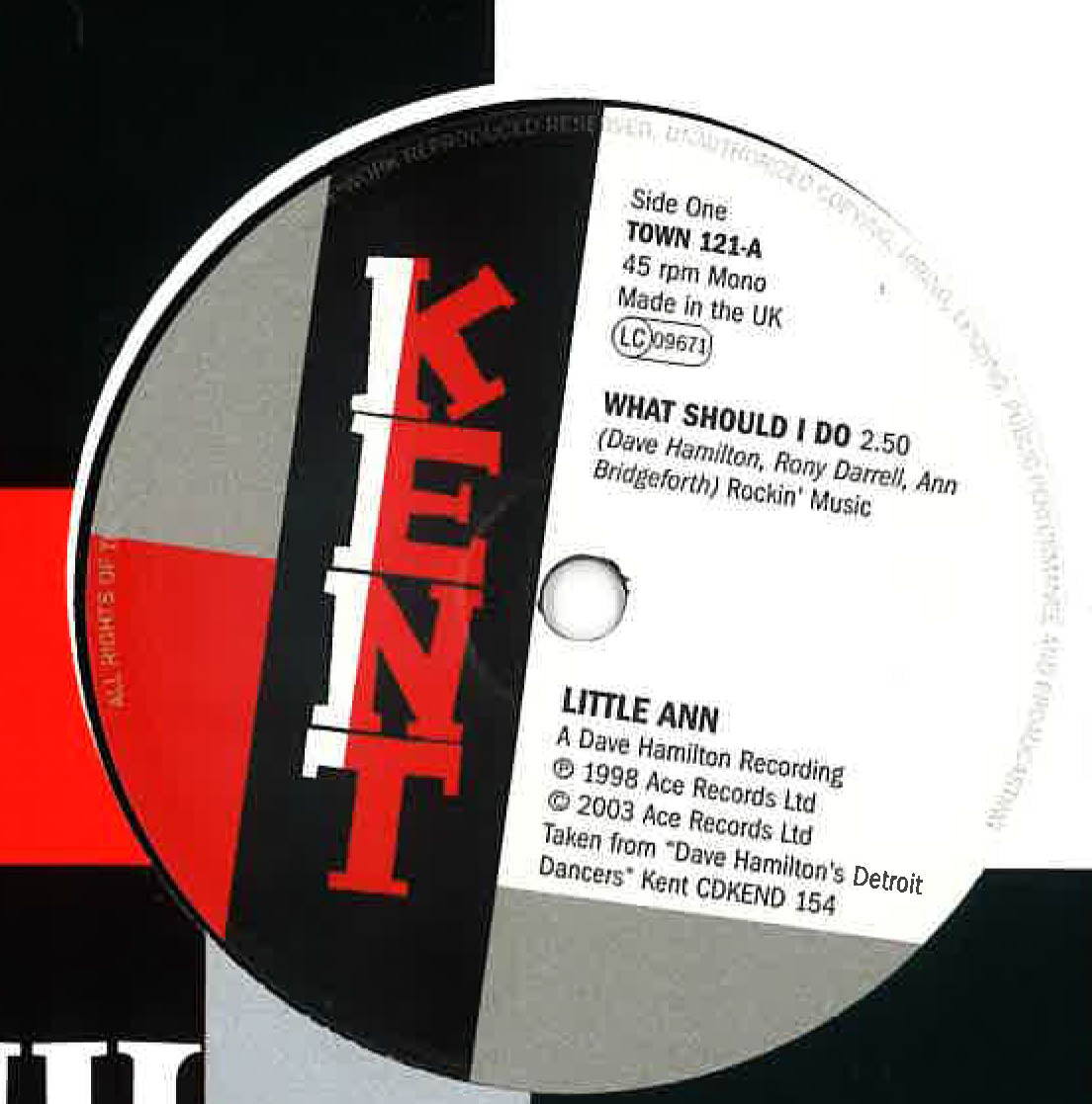 LITTLE ANN (リトル・アン) - What Should I Do (UK Ltd.Reissue 7"+CS/New)