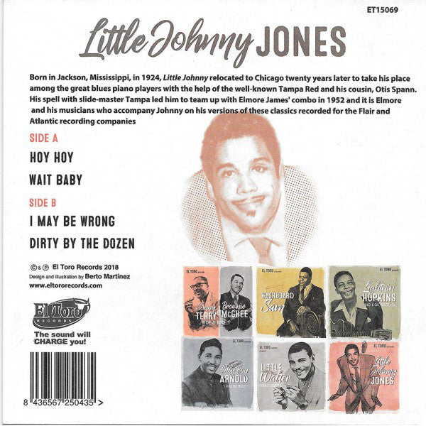 LITTLE JOHNNY JONES (リトル・ジョニー・ジョーンズ) - Hoy Hoy +3 (Spain 限定ジャケ付き再発4曲入り 7"EP/New)