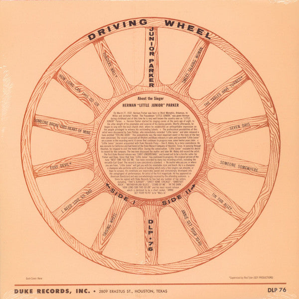 JUNIOR PARKER (LITTLE JUNIOR PARKER) (リトル・ジュニア・パーカー) - Driving Wheel (US Ltd.Reissue LP/New)