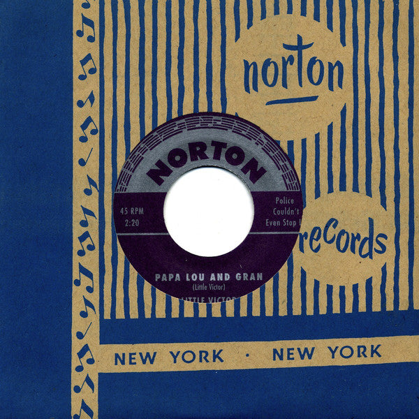 LITTLE VICTOR / UPSETTERS (リトル・ヴィクター/アップセッターズ) - Papa Lou & Gran (US 限定再発7インチ/カンパニースリーブ付/New) ブラックR&R-JIVER